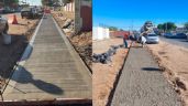 Foto ilustrativa de la nota titulada: Avanza construcción de banquetas del programa Camina Segura en las colonias Olivos y La Plata de Hermosillo