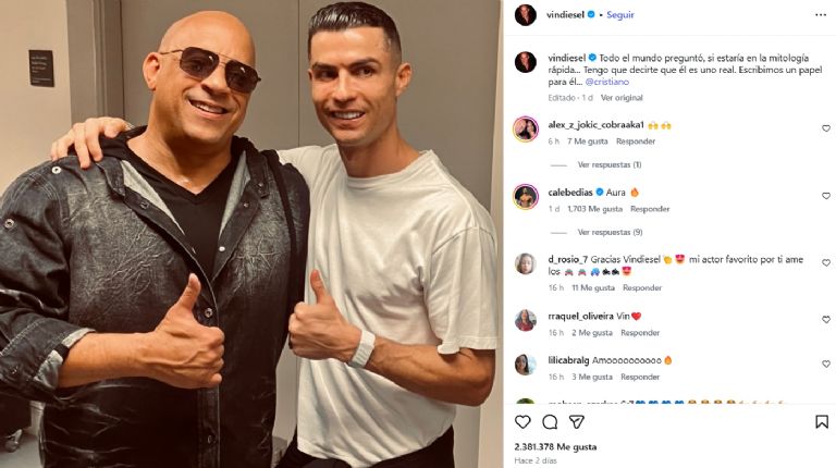 Publicación de Vin Diesel