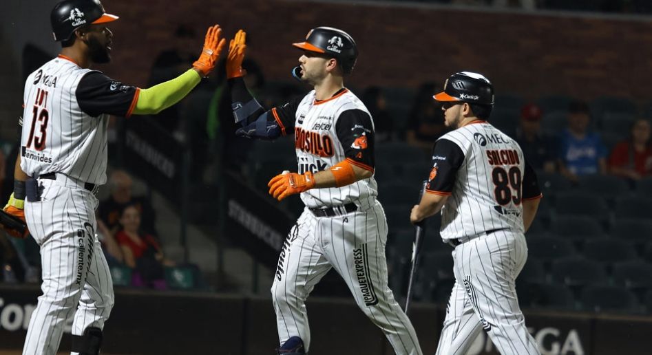 Los Naranjeros de Hermosillo aseguran la serie ante Águilas con jonrón de César Salazar
