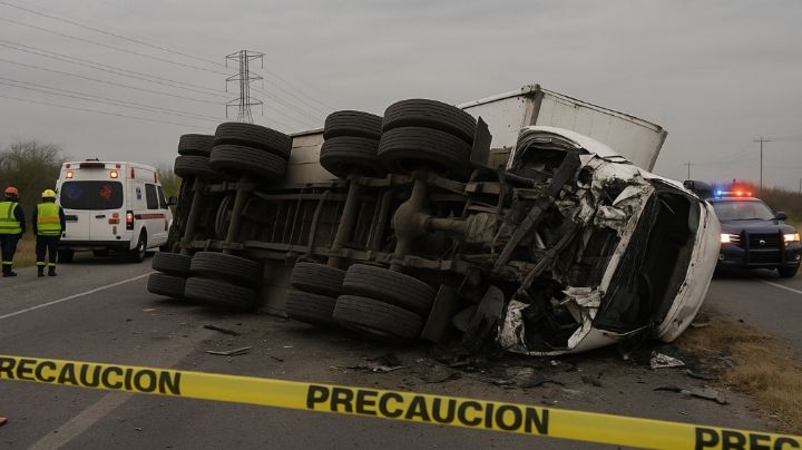 FATAL accidente: Volcadura de camión en Nuevo León deja ocho muertos y varios heridos