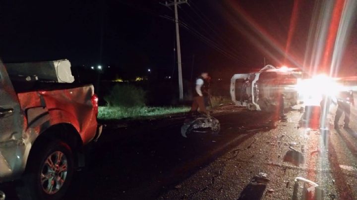 FUERTE accidente en carretera de Sonora deja 3 víctimas; tres vehículos chocaron