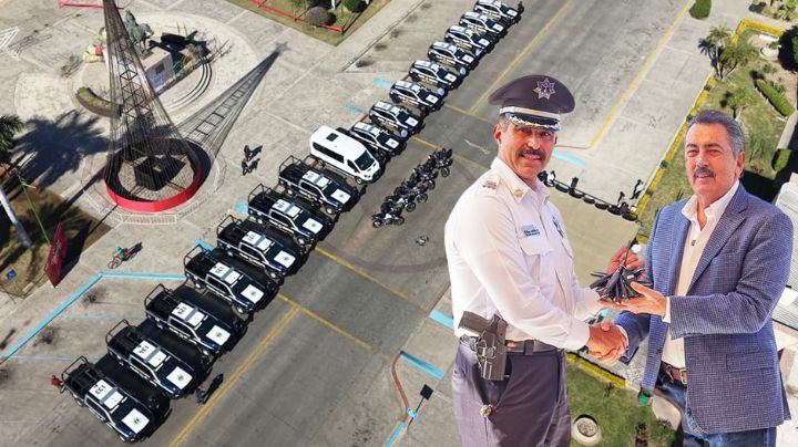 Javier Lamarque Cano entrega nuevas patrullas y equipo a policía municipal de Cajeme