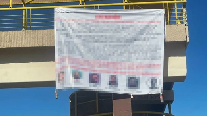 Se movilizan autoridades por narcomantas colocadas en diferentes puntos de Ciudad Obregón