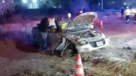 Foto que representa a Aparatoso accidente en Ciudad Obregón: Vehículo queda destrozado tras sufrir volcadura