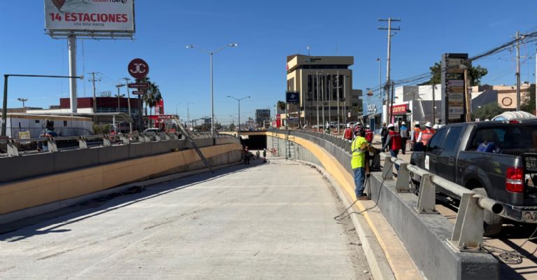 Hermosillo: Paso a desnivel Colosio–Solidaridad entra en recta final; registra avance de 87%