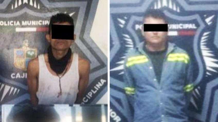 Capturan a dos presuntos ladrones en Cajeme; recuperaron televisión y baterías de litio