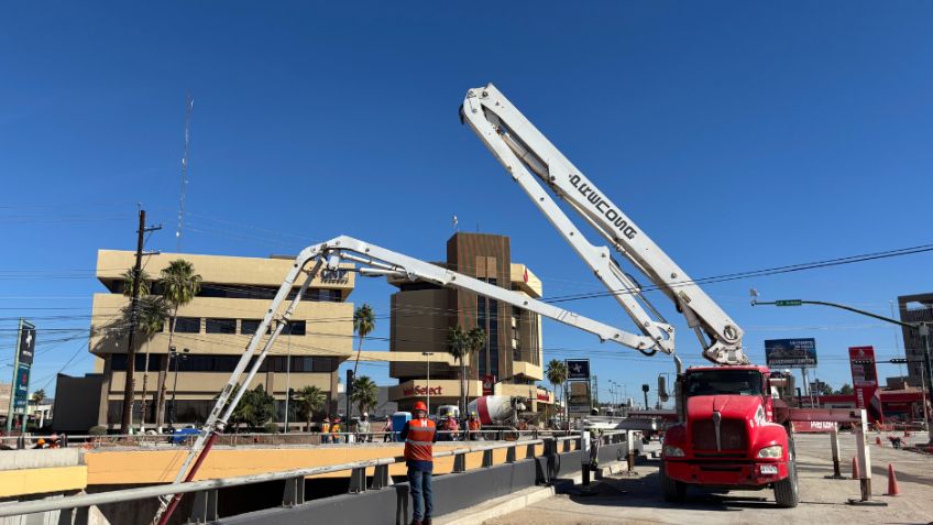 Hermosillo: Paso a desnivel Colosio–Solidaridad entra en recta final; registra avance de 87%