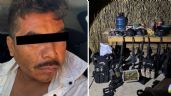 Foto ilustrativa de la nota titulada: 'Cali', líder criminal de Los Cromo, es capturado en Oaxaca; tenía arsenal y equipo táctico