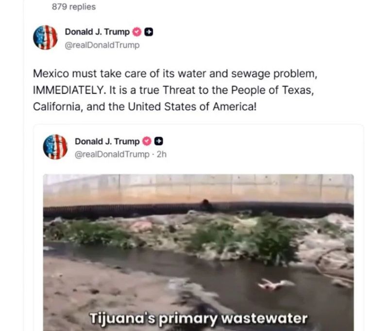 Publicación de Donald Trump 