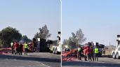 Foto ilustrativa de la nota titulada: ACCIDENTE en la autopista México-Pachuca HOY: Volcadura de tráiler y camioneta deja 2 víctimas