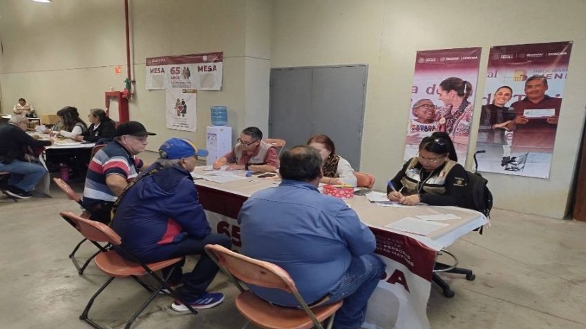 Suma Sonora más de 312 mil beneficiarios de la Pensión para el Bienestar este 2025