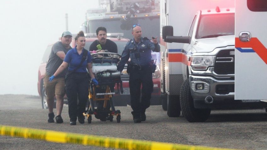 VIDEO: Aeronave de la Semar se desploma en Texas durante misión de apoyo; hay dos muertos