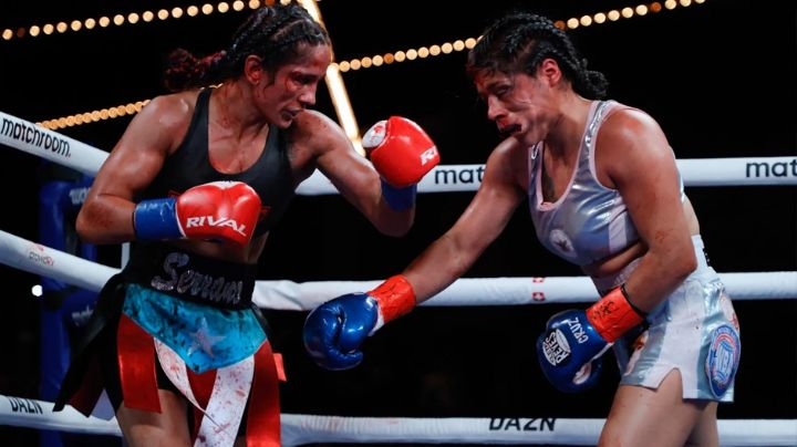 Erika Cruz no se guarda nada; le deja un regalito a Amanda Serrano: "Me tuvo miedo"