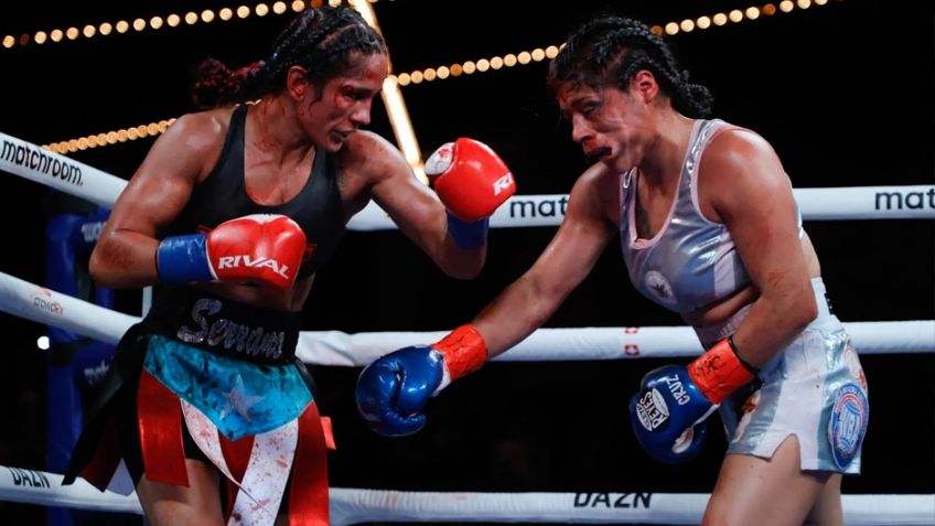 Erika Cruz no se guarda nada; le deja un regalito a Amanda Serrano: "Me tuvo miedo"