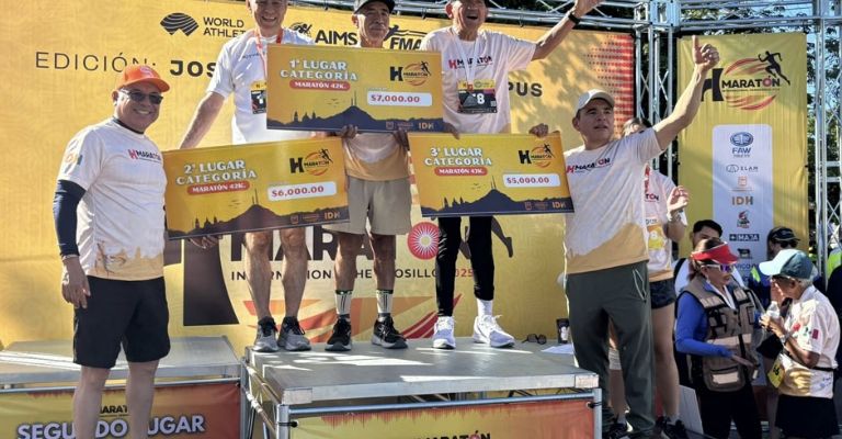 Cózari subió al podio de los ganadores