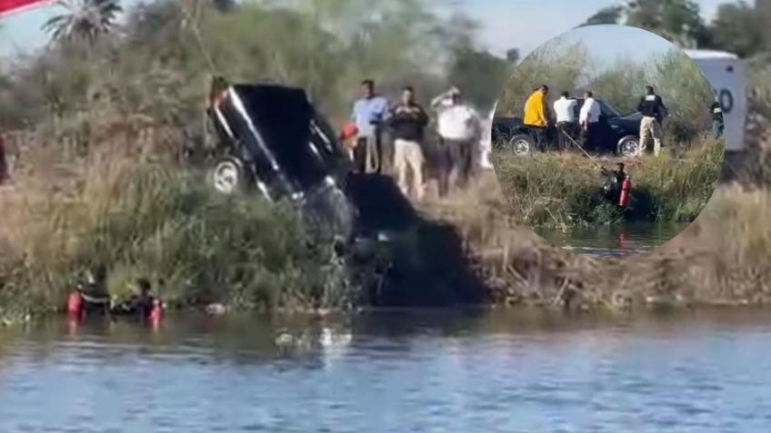 Tragedia después de Navidad: Muere conductor tras CAER con su camioneta a canal de Providencia en Ciudad Obregón