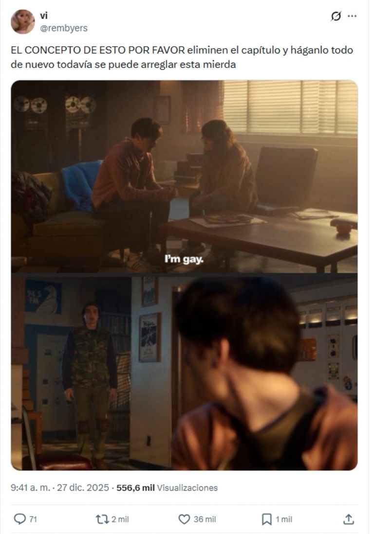 Exigen que vuelvan a hacer ciertas escenas 