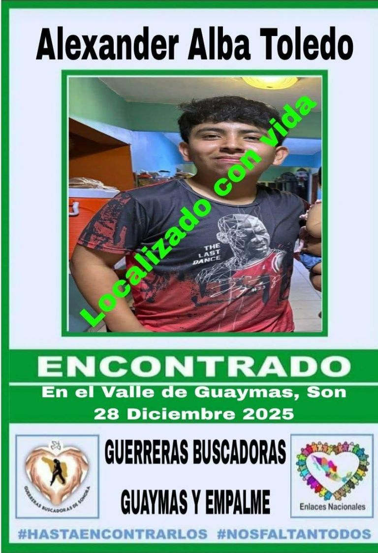 La ficha de Alexander Alba Toledo, de 16 años de edad