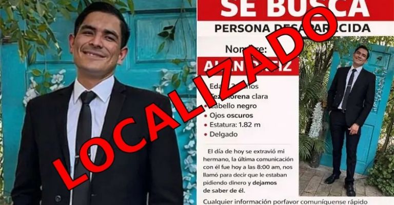 Localizan con vida a Alan Ortiz en Hermosillo, Sonora.