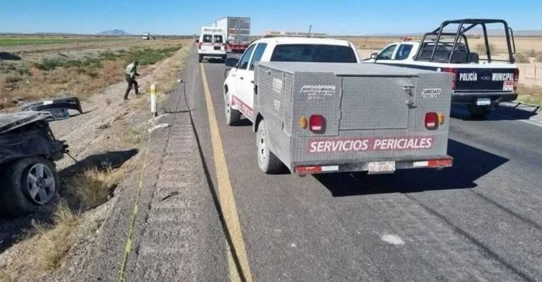 Accidente carretero deja una mujer sin vida en Durango.