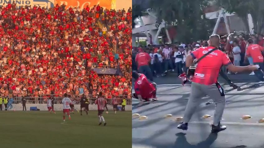 Partido de las Chivas del Guadalajara contra Irapuato se 'mancha' por la violencia entre aficionados