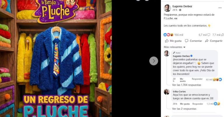 Eugenio Derbez bromea con una nueva temporada de ‘La Familia P. Luche’