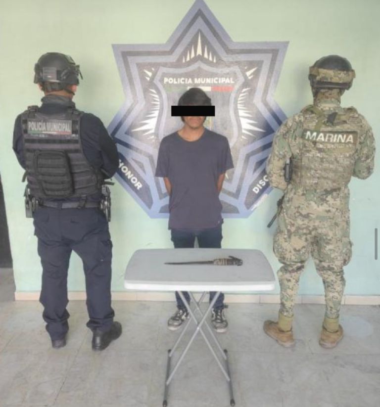 José Isidro 'N', de 23 años, arrestado por posesión de arma