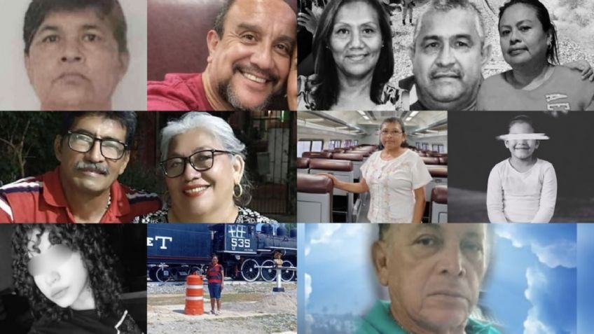 LISTA OFICIAL: Los NOMBRES de las 13 víctimas que murieron en el SINIESTRO del Tren Interoceánico