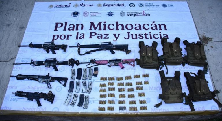 Dan duro golpe al CJNG en Michoacán. Foto: Twitter