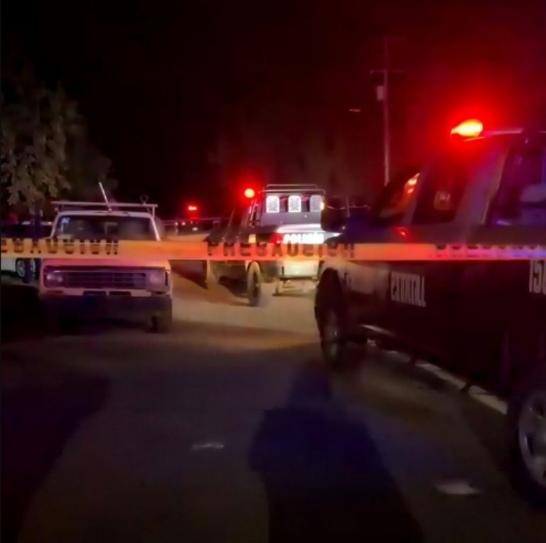 La escena del crimen quedó acordonada y asegurada