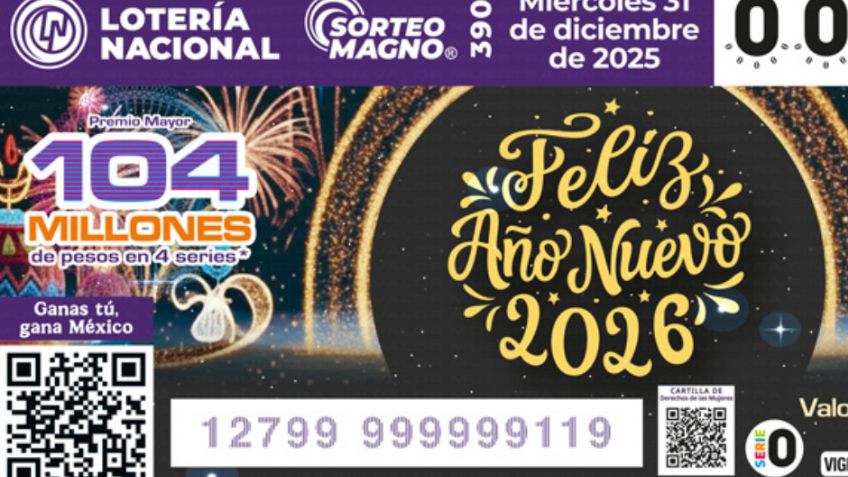 Lista COMPLETA de GANADORES del Sorteo Magno de Fin de Año de la Lotería Nacional de HOY, miércoles 31 de diciembre