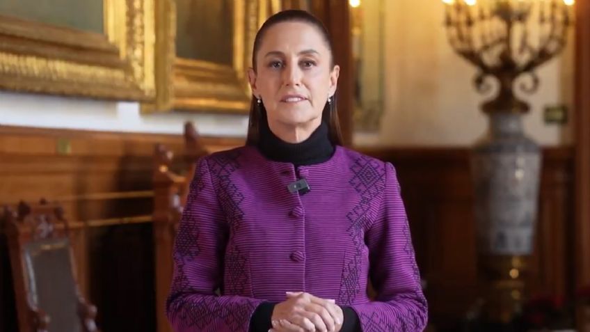 VIDEO: Claudia Sheinbaum envía mensaje de Año Nuevo y adelanta sus compromisos para 2026