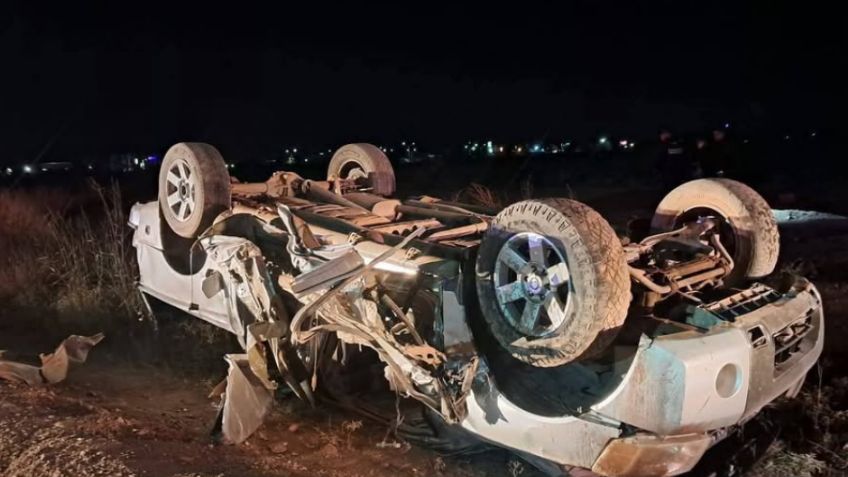FATAL ACCIDENTE: Volcadura en carretera vieja a Cananea deja un muerto y un herido de gravedad