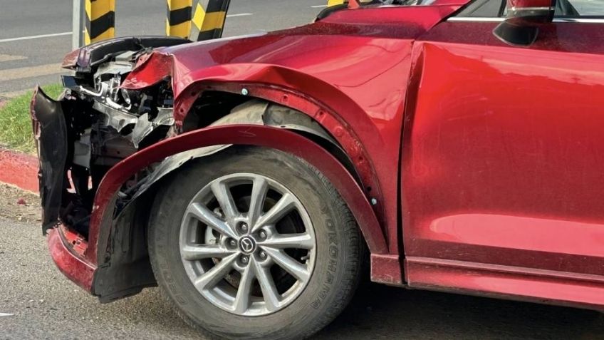Por no hacer el alto: Imprudencia al volante causa otro aparatoso accidente en Ciudad Obregón