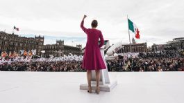 Foto que representa a Claudia Sheinbaum EN VIVO desde el Zócalo hoy sábado 6 de diciembre: Morena celebra 7 años de la 4T