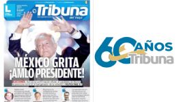 Foto que representa a 60 años, 60 historias: "¡México grita AMLO presidente!", el titular de TRIBUNA el 2 de julio del 2018