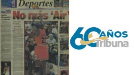 Foto que representa a 60 años, 60 historias: El deporte y la NBA se quedan sin 'Aire'; Michael Jordan anuncia su retiro