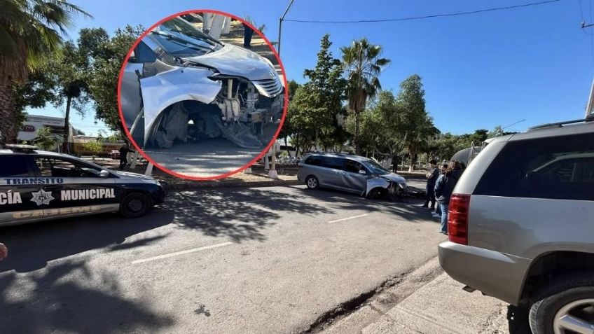 Accidente en Ciudad Obregón: Camioneta se estrella contra una pipa sobre el boulevard Ramírez