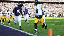 Foto que representa a Pittsburgh Steelers bajan la cortina en Baltimore y Pittsburgh toma la cima de la AFC Norte