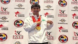 Foto que representa a Alumno del Conalep en Sonora gana oro y plata en campeonato internacional de karate