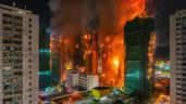 Foto ilustrativa de la nota titulada: Sube a 160 el número de muertos por VORAZ INCENDIO en Hong Kong; aún buscan a desaparecidos