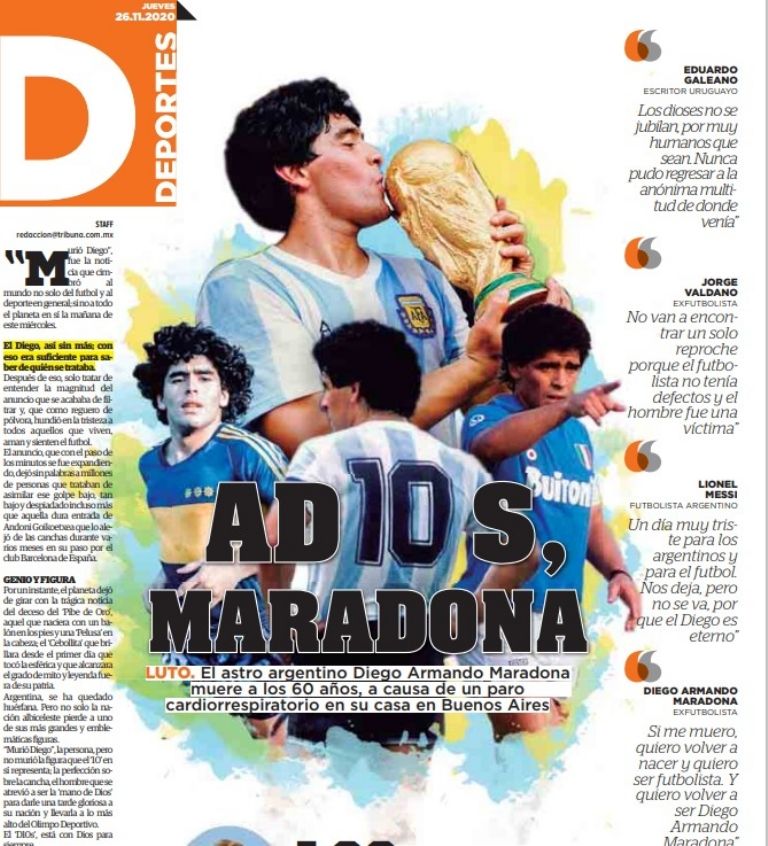 60 años, 60 historias: ¡Eterno! Diego Armando Maradona, el genio del futbol está en las manos de D10S 