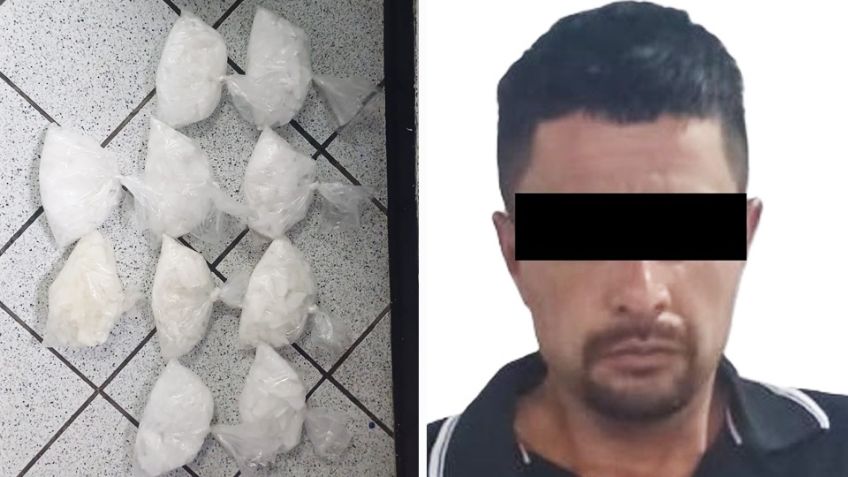 Prisión y multa para Jesús A. en Hermosillo; lo detuvieron con 10 bolsas de metanfetamina