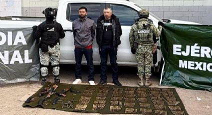 Duro golpe al crimen en Nogales: Detienen a dos y aseguran arsenal de armas de fuego