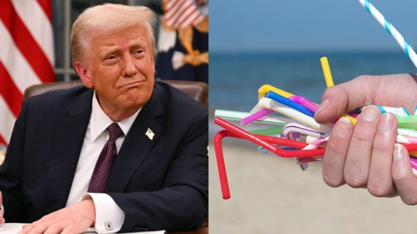Donald Trump firma polémica orden para retomar el uso de los popotes de plástico en EU