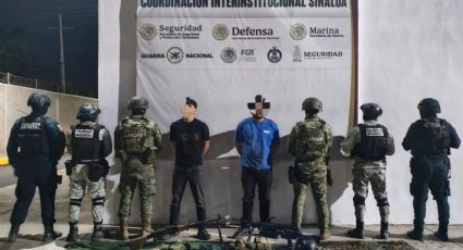 Enfrentamiento armado en Sinaloa deja tres detenidos y armamento asegurado