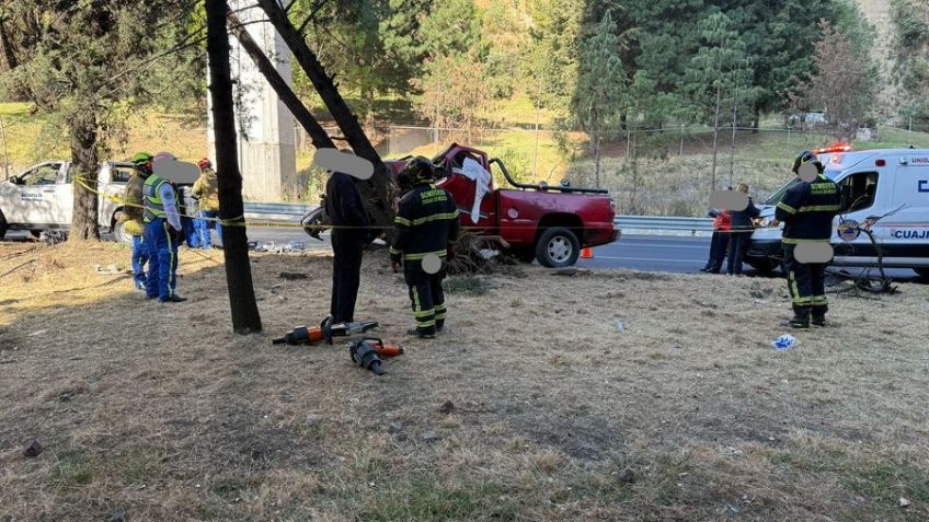 VIDEO: Fatídico accidente en la autopista México-Toluca deja dos muertos