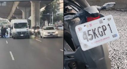 VIDEO: Motociclista muere al caer sobre Periférico, a la altura de Constituyentes