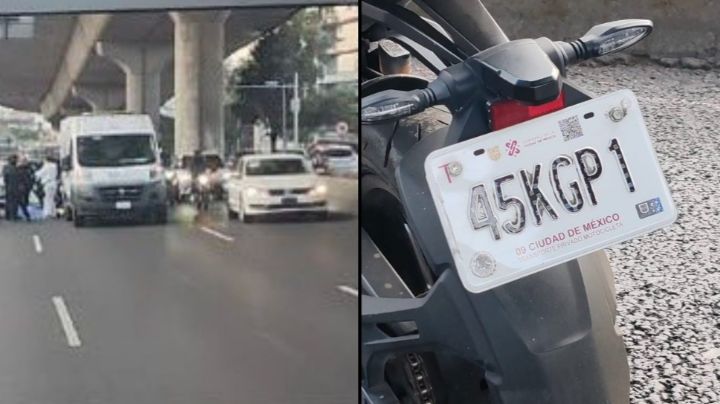 VIDEO: Motociclista muere al caer sobre Periférico, a la altura de Constituyentes
