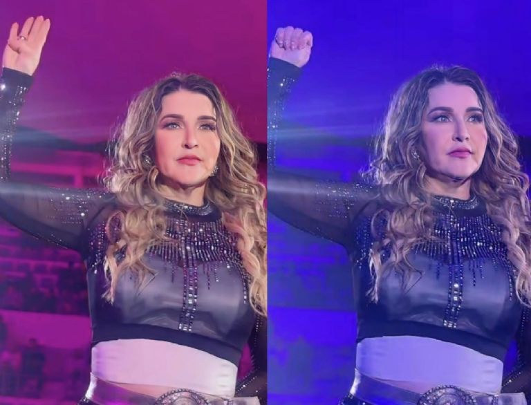 Alicia Villarreal envió la señal internacional para pedir ayuda por violencia. Foto: Twitter